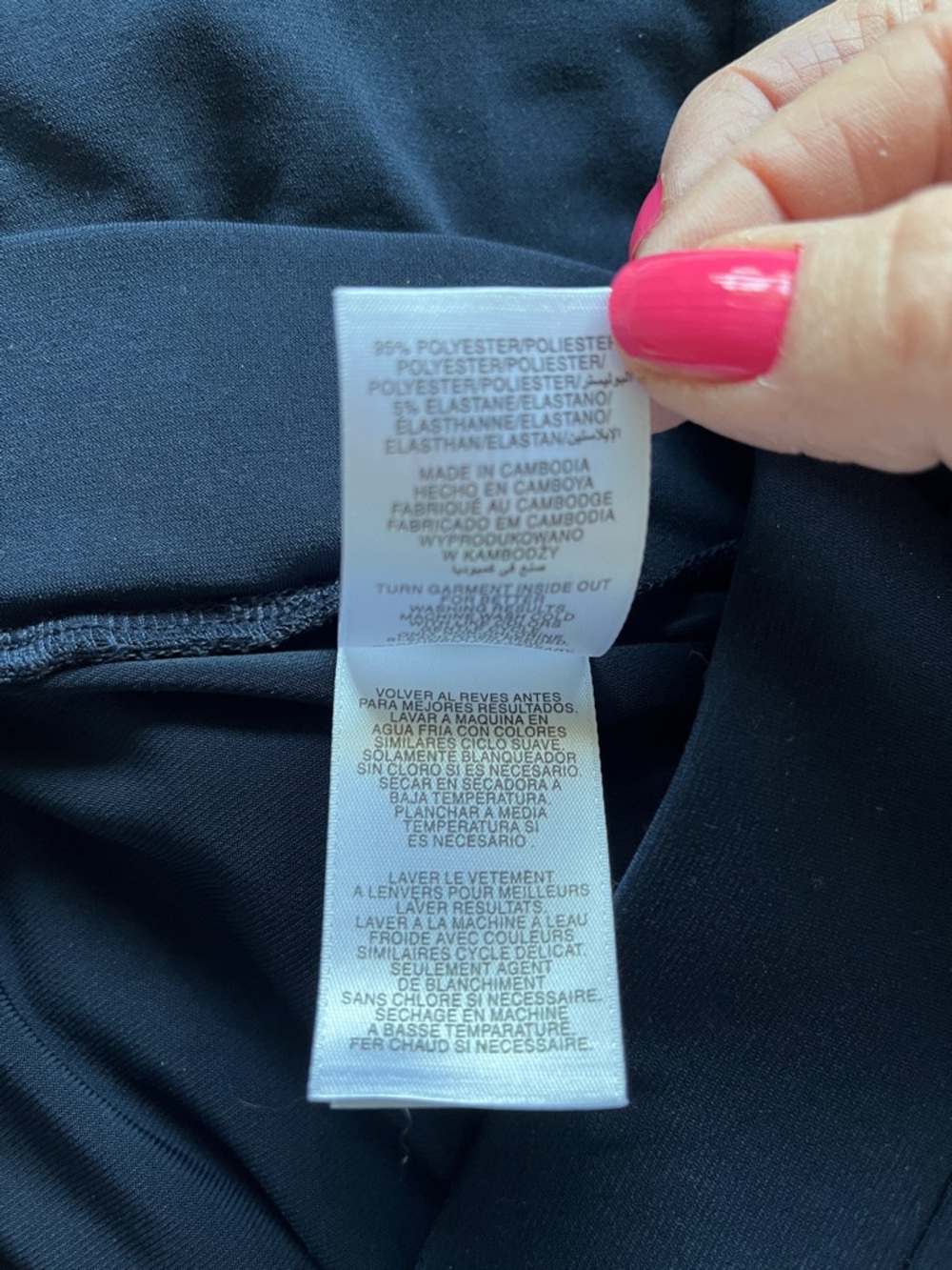 Jones New York Navy Wide-Leg Culotte Pants L - Picture 4 of 4